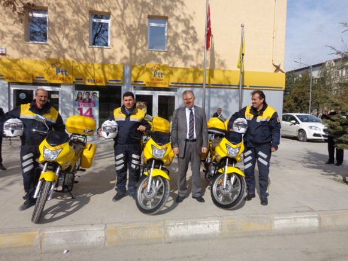 Erzincan PTT'ye Motor Desteği